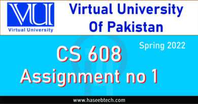 CS608 ASSIGNMENT