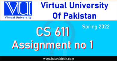 cs611 assignment